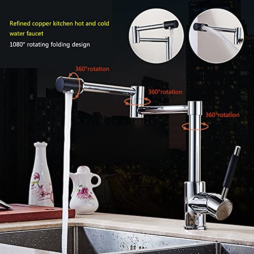 Robinet de cuisine rotatif à 2 joints pour plan de cuisson moderne