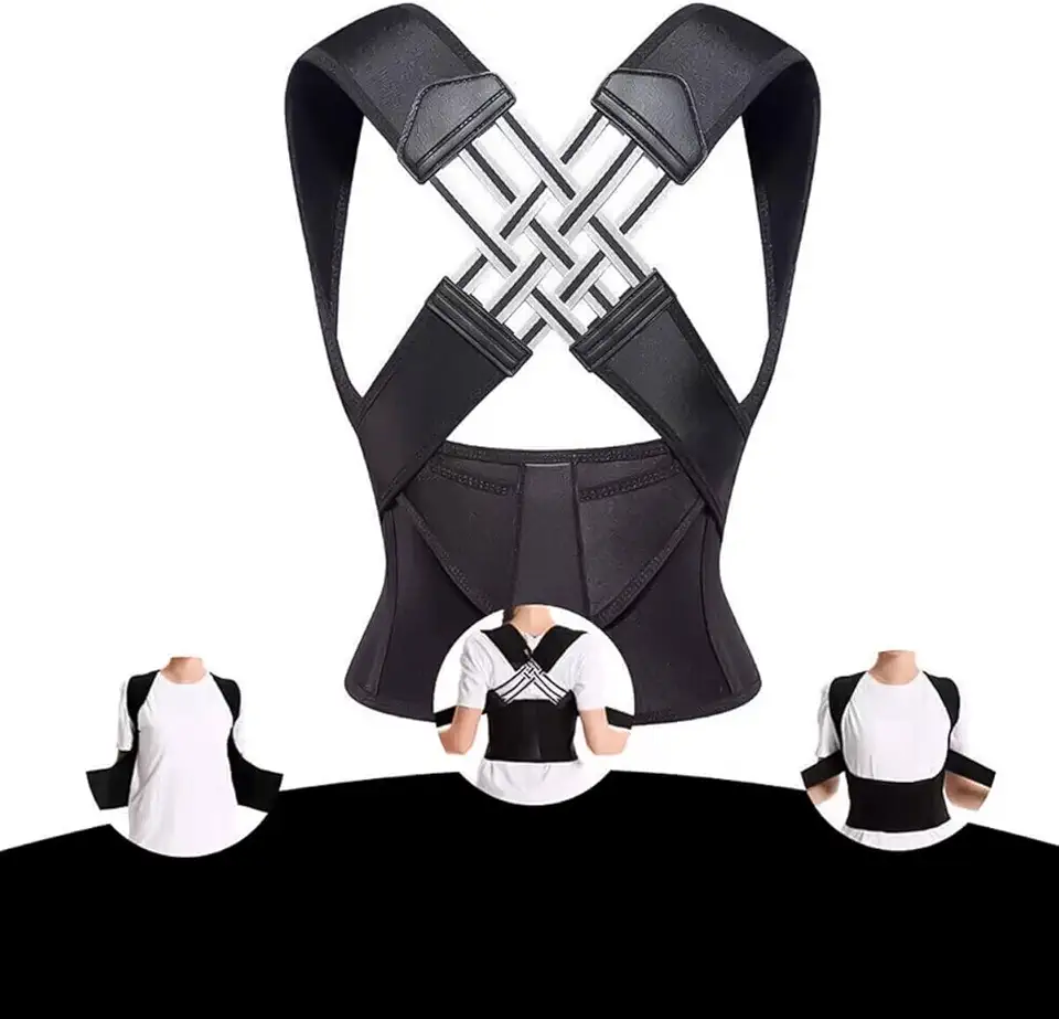 Cinta Colete Corretor Postural Para Corrigir Postura Coluna Lombar Feminino Masculino G Premium