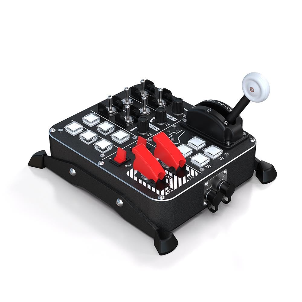 VIRPIL Controls - Pannello di controllo universale #2 per simulatori di volo, PC Gaming, Flight Control System con Landing Gear, Flight Sim Button Box, pannello di commutazione