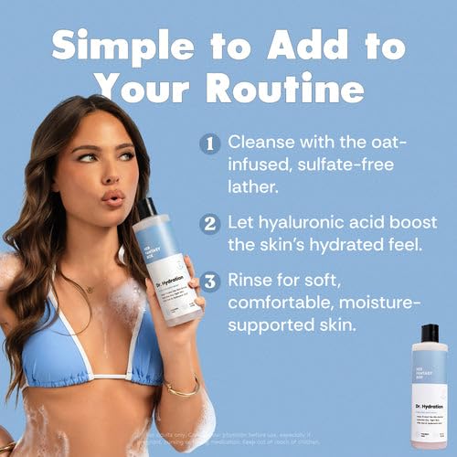 Image of Her Fantasy Box | Dr. Hydration Moisturizing Body Wash - Ultra-Hydrating Cleanser with Hyaluronic Acid & Aloe, Gentle Daily Wash for Soft, Smooth-Feeling Skin, Vegan & pH Balanced (16 oz)
