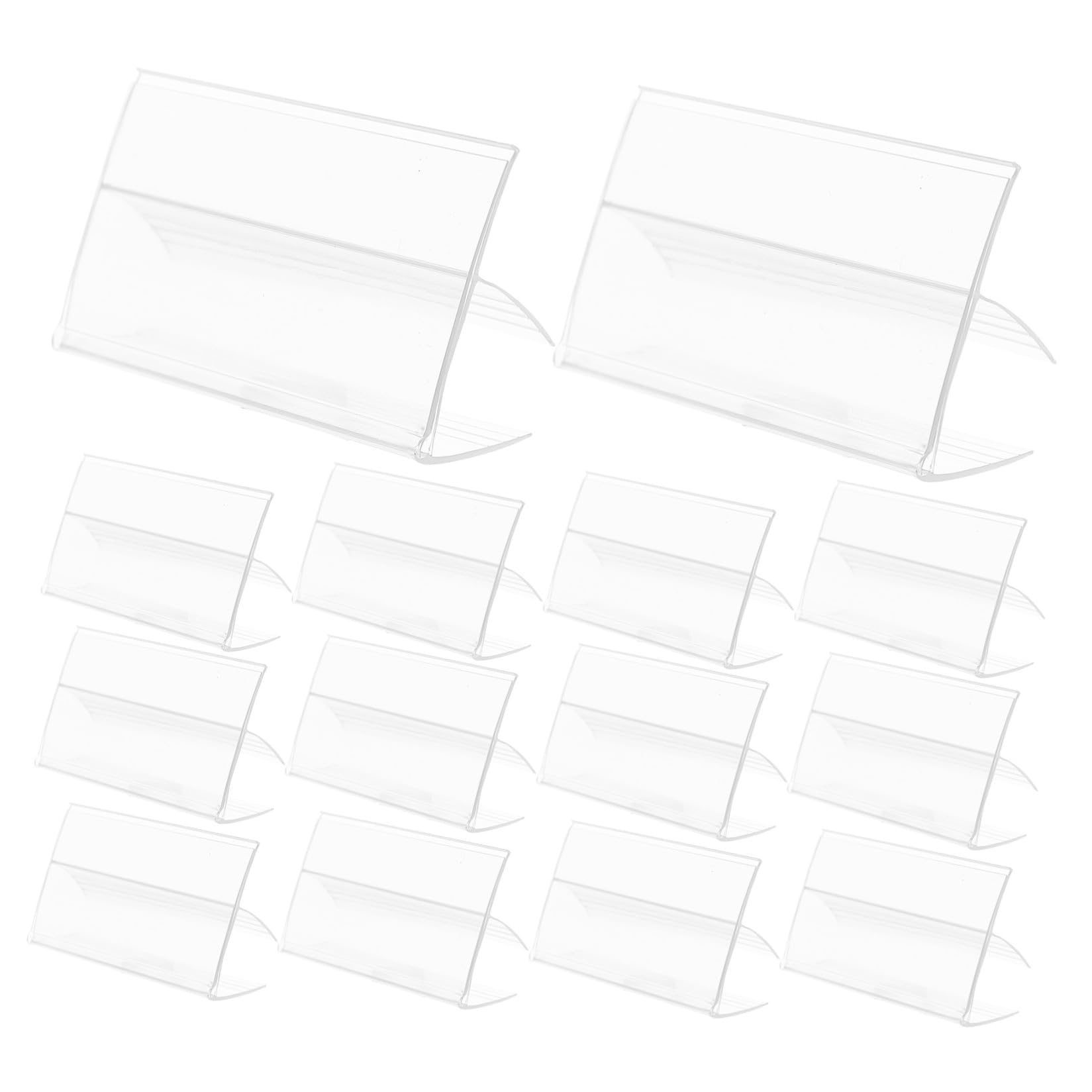 Porta Etichette Clip Adattabile in Pvc 100 Pezzi per Scaffale