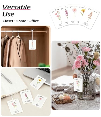Image of 10PCS Christian Car Air Fresheners - Inspirational Floral Bible Verse Christian Car Accessories for Women - Car Mirror Hanging Accessories, Christian Gifts, Religious Gifts for Women