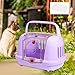 IEUDNS Pet Carrier Dog Kennel Ventilation Pet Supplies Lightweight Portable Dog Carrier for Dog Indoor Outdoor Camping Airline, Purple