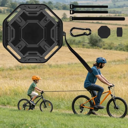 Cuerda de remolque para bicicleta infantil retráctil con cremallera 3