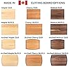 Made in Canada - Custom Engraved Cutting Board – Personalized Christmas Gift for Men, Dad, Husband, or Boyfriend – Unique BBQ, Grilling, Kitchen, Birthday or Anniversary Gift for Him – Premium Handmade Canadian Gift Idea #1