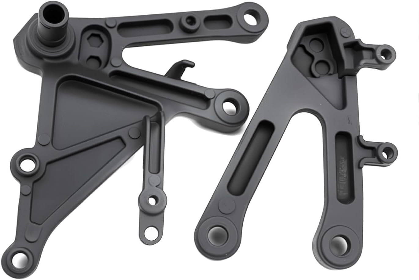 Motorcycle Rider Footpeg Bracket Kit With Front Foot Pegs Compatible With Honda CBR1000RR 2004-2007 Aluminum Replacement Footrests Set Black​