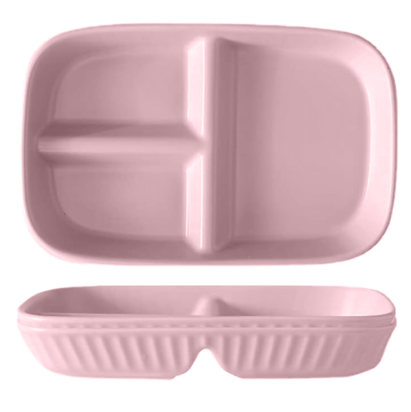 Oicia Wheat Straw Divided Plates - 3 Compartment Set -27 Oicia Wheat Straw Divided Plates - 3 Compartment Set -27