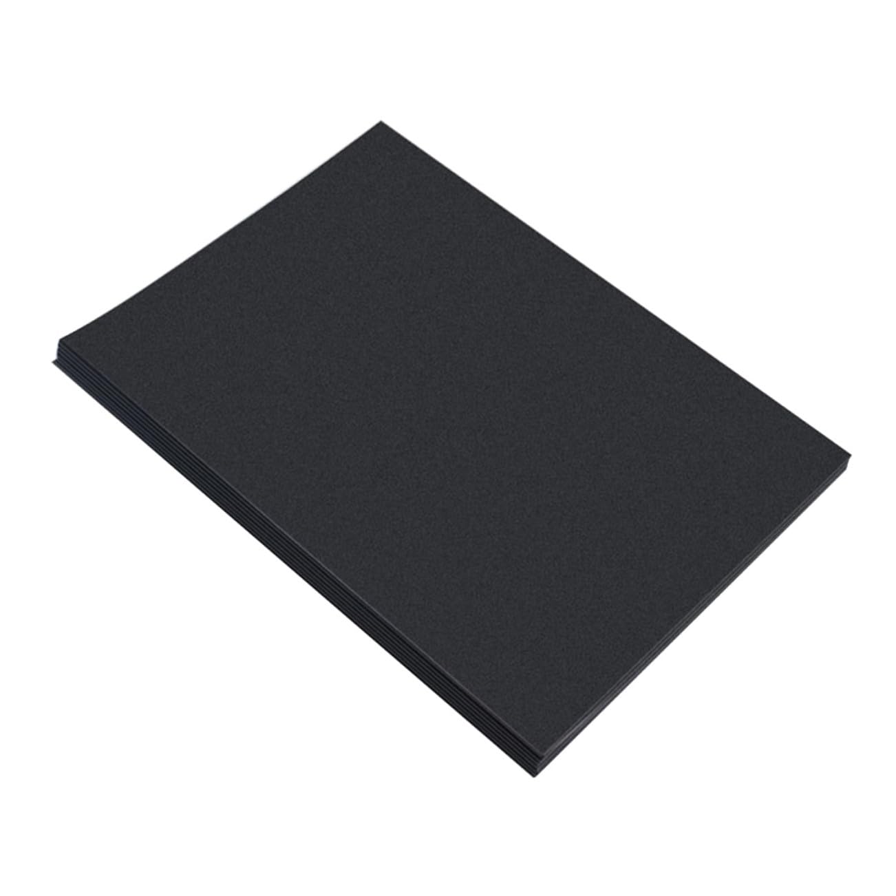 Toyvian Lot de 100 Feuilles de Papier A4 Noir Épais 200g/m², Surface Lisse, Facile à Couper, pour Dessin, Bricolage et Album DIY