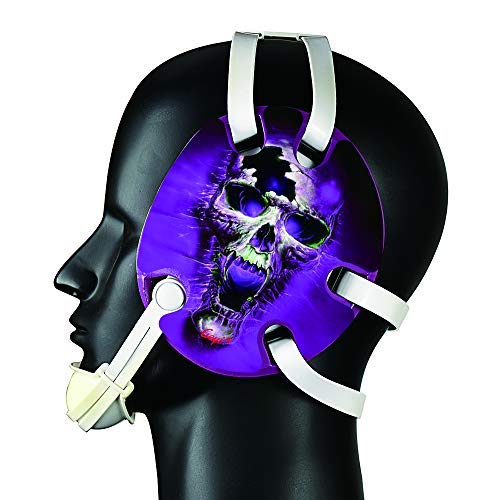 Geyi Wrestling Headgear with Purple fire Skull Decals - Thumbnail 2