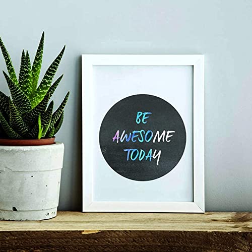 5Ft Holographic Vinyl - 12”X5Ft(60 Inch) 17S Holographic Silver Permanent Vinyl Roll, Adhesive Vinyl Roll For Mug, Cup, Glass Window, Home Decal, Party & Birthday #TOP6