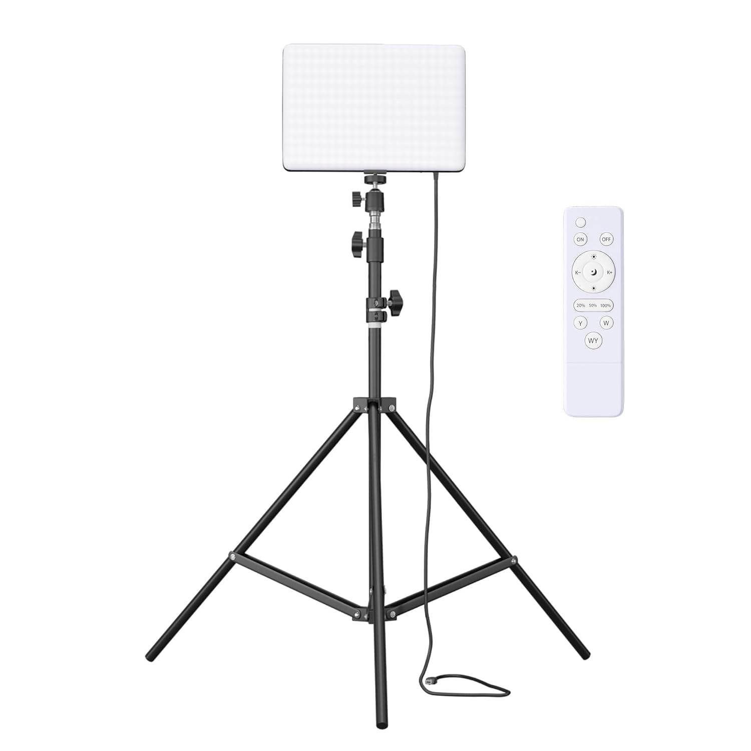 Amazon Basics LED Soft Light Panel | Studio Photography and Video Recording | 3000K - 6500K | Remote Control | 7ft Tripod Stand