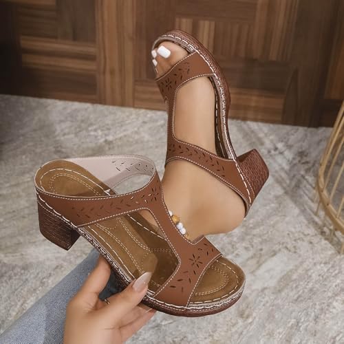 Women's Fashion Slippers Comfortable Open Toe Wedges Casual Outdoor and Beach Wear Perfect Summer Season Womens Zx24