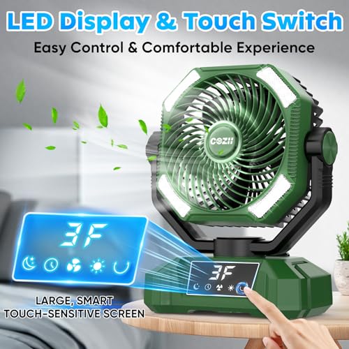 Portable-Fan-Rechargeable-20000mAh-Battery-Operated-Oscillating-Fan-with-Touch-Screen-5-Speeds-Cordless-Desk-Camping-Fan-with-LED-Display-for-Home-Jobsite-Outdoor-Tent-Beach-8-Timing-Lantern