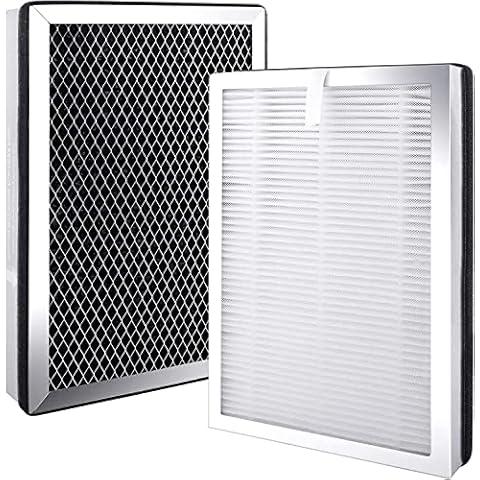 KeeTidy MA-25 Replacement Filters Compatible with Medify MA-25 Air Purifier, H13 True HEPA and Activated Carbon Filters, 3 in 1 Pre-Filters, 1 Set 2 Pack Cover