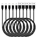 Price comparison product image iPhone Charger Cables, WUYA [MFi Certified] Cable 5Pack [6.1ft] Nylon Braided Fast Charging Long Compatible iPhone 12Pro Max/12Pro/12/11Pro Max/11Pro/11/XS/Xs Max/XR and More-Black