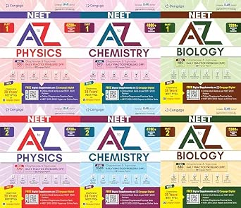 Buy Cengage - NEET A to Z Series Class 11 & 12 - Vol 1 & 2 | Physics ...