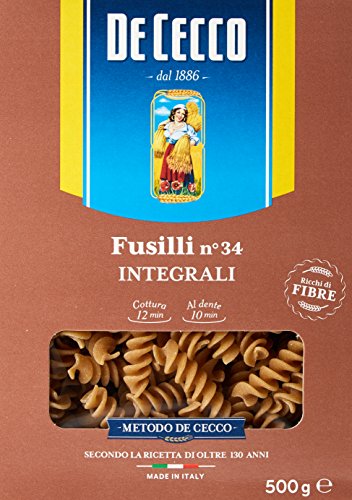 De Cecco Pasta Integrale Fusilli, 500g