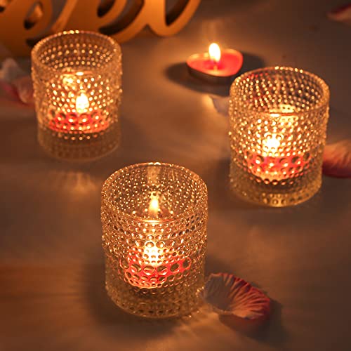 Capaniel 12 Packs Tea Lights Candle Holder, Small Glass Votive Candle Holders In Bulk For Centerpieces, Baby Shower, Birthday Party, Home Decor #TOP6
