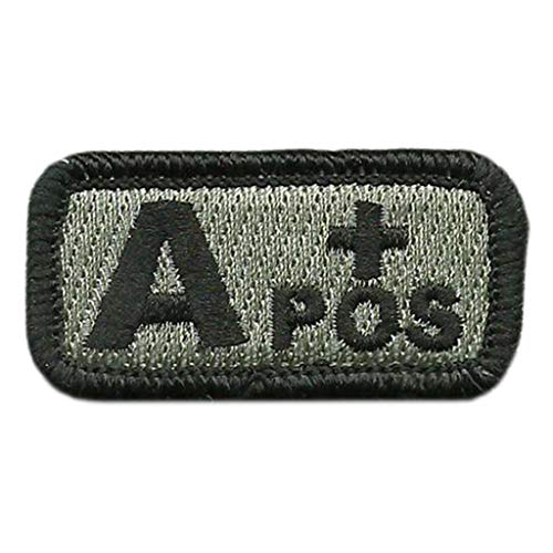 Gadsden and Culpeper Tactical Blood Type Patches - Type A Positive - 2"x1" (ACU/Foliage)