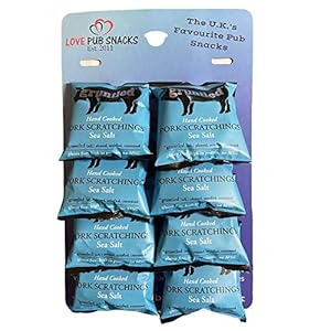 Gruntled handgekookte varkensvleesschraper, zeezout, 8 x 40 g