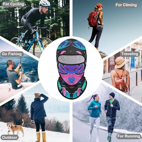 Balaclava para Hombres y Mujeres - Máscara de Esquí para Actividades de Ciclismo, Montañismo y Trekking miniatura 6