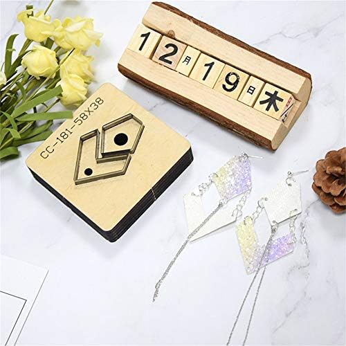 BOERNISEN Leather Cutting Craft DIY Scrapbook Embossing Tool can be Used to Cut Fabric Leather Paper to Make Earrings, Accessories, Home Accessories (Style8)