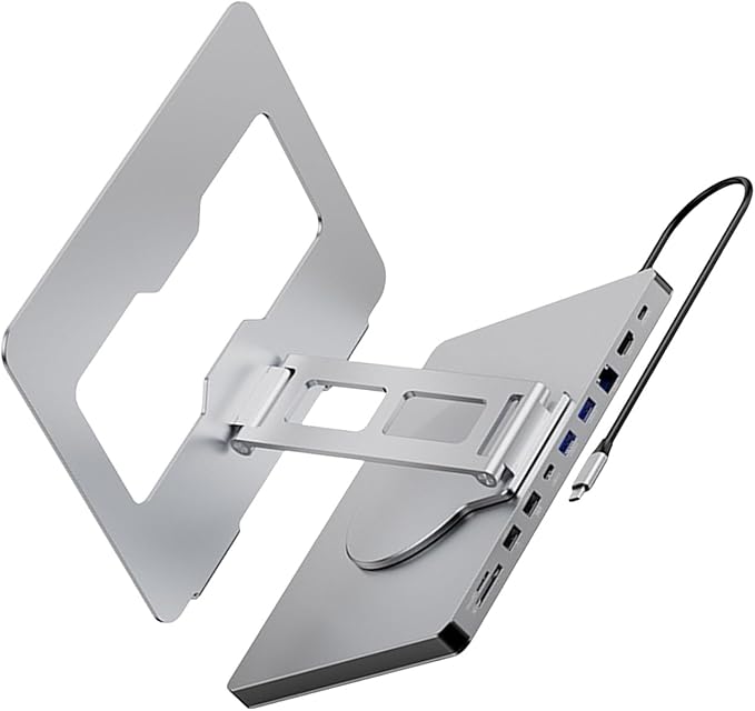 Base Docking Station 10 Puertos para Laptop con Rotación 360° miniatura 8