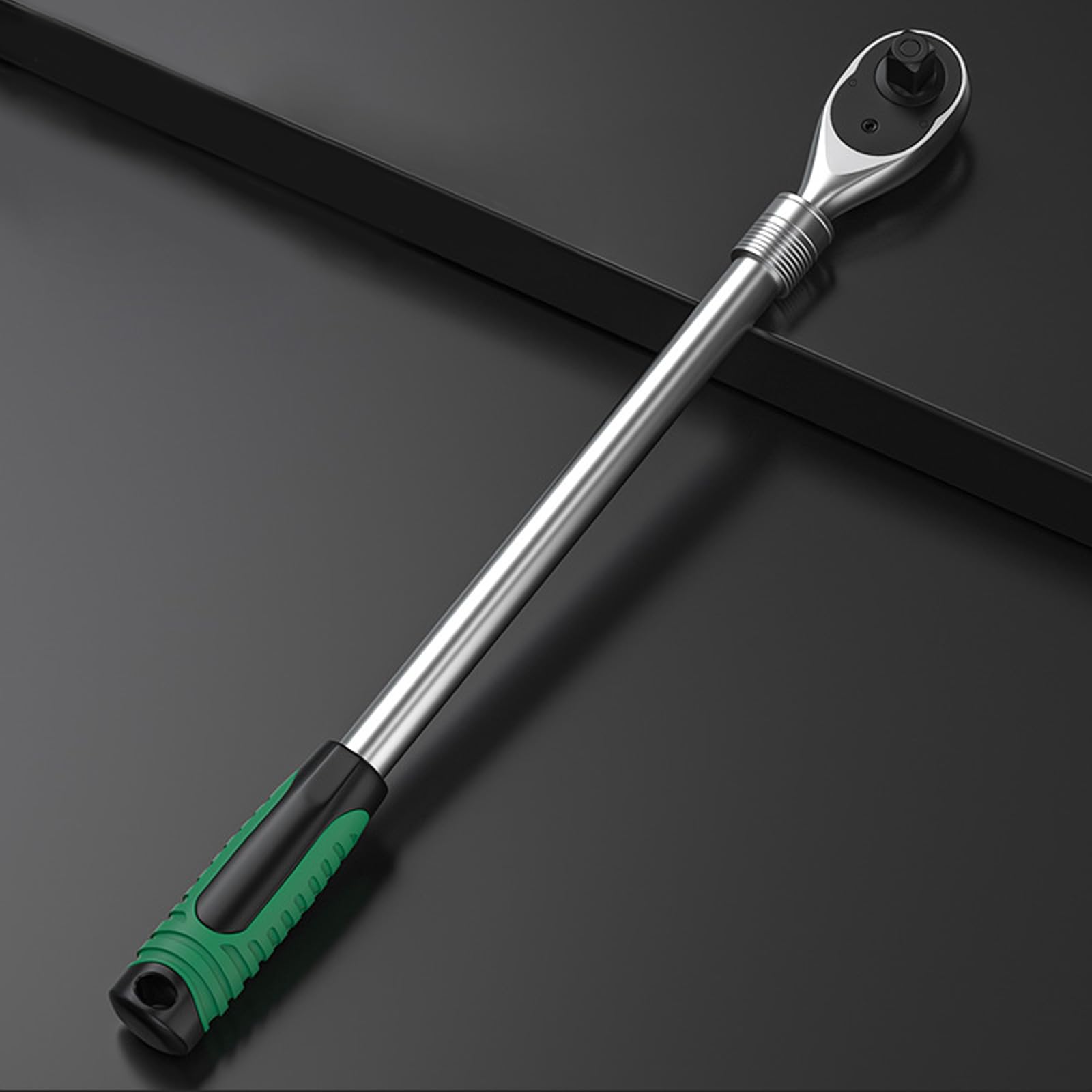 Chiave a cricchetto allungabile resistente 72T Gear impugnatura in gomma antiscivolo e design a cambio rapido per spazi ristretti Chiave a bussola ergonomica con manico lungo