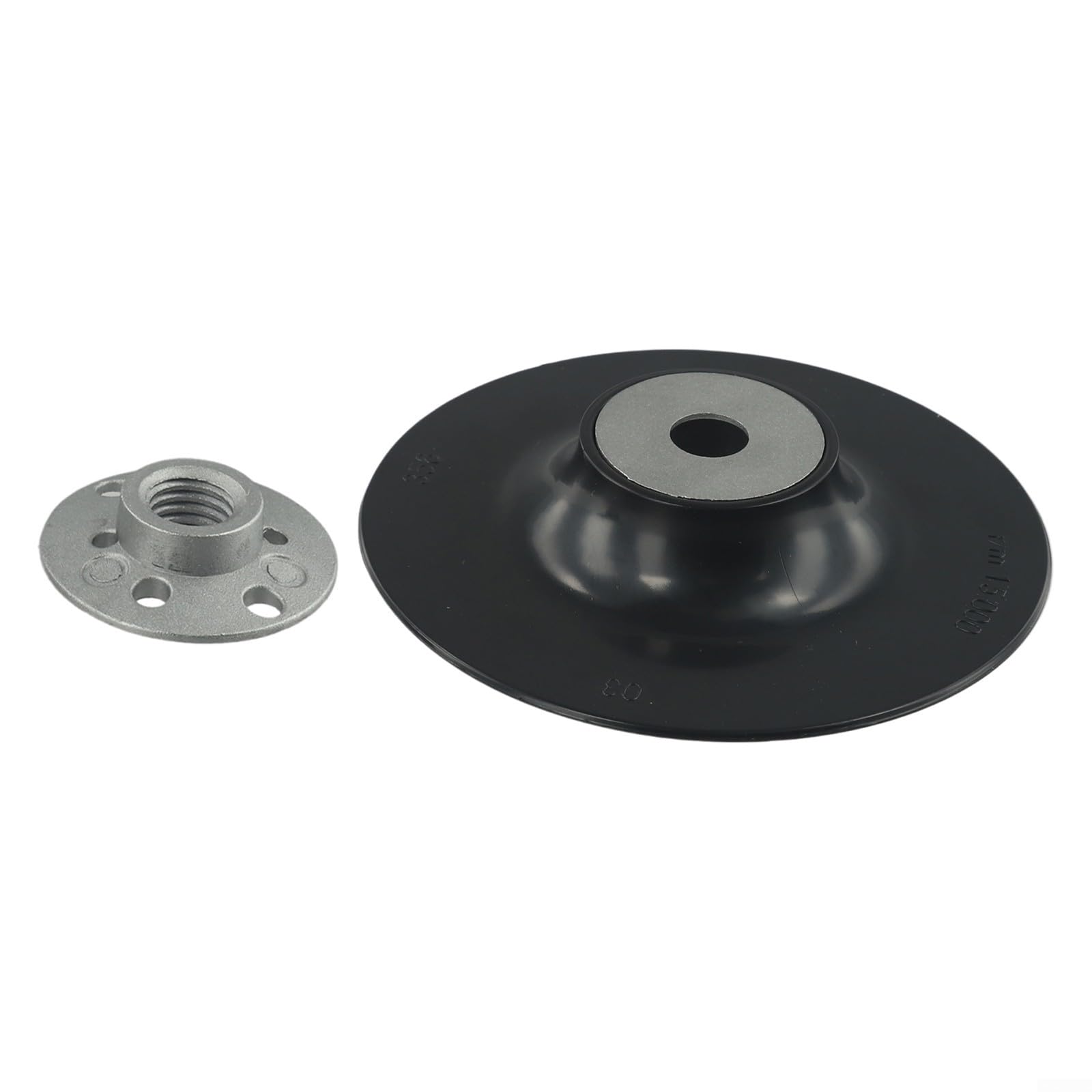 125mm Disco abrasivo per smerigliatrice angolare Platorello di supporto per smerigliatrice angolare, Cuscinetto di supporto in gomma con filettatura, Disco abrasivo con dado di bloccaggio