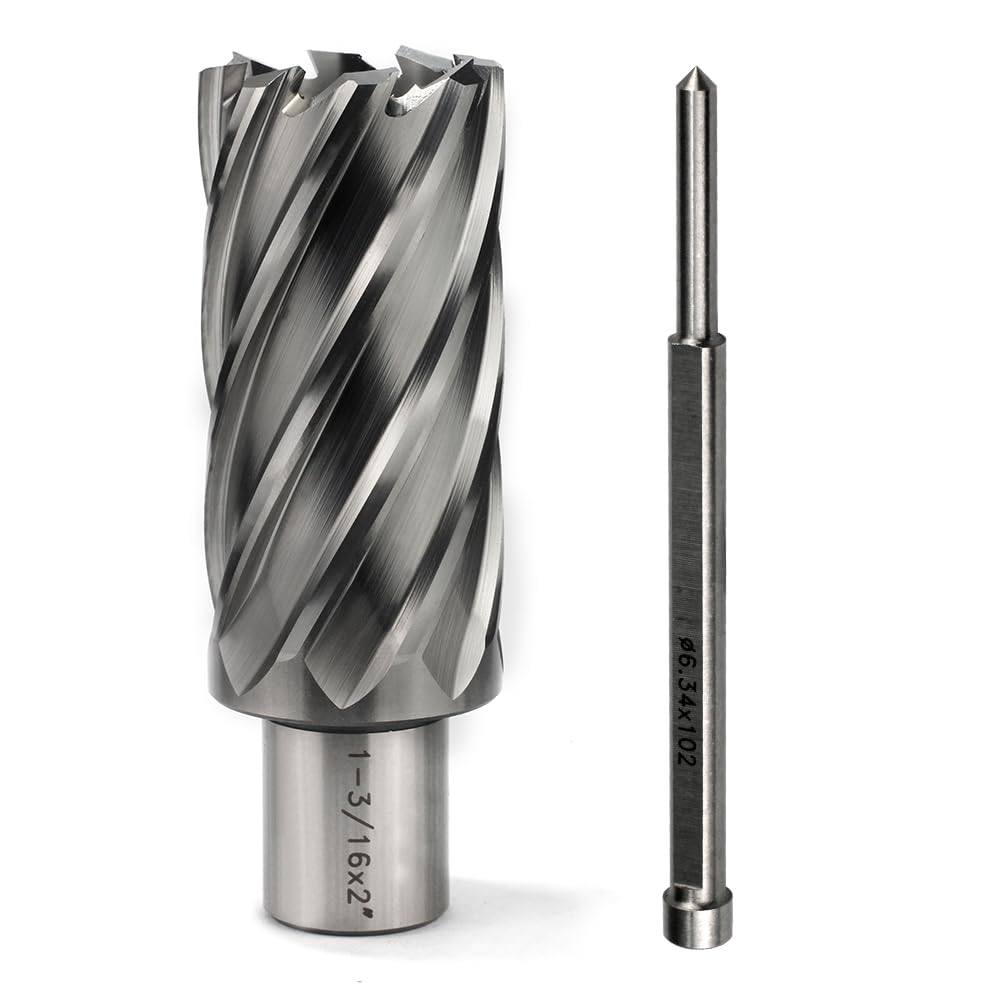 Annular Cutter: 1-3/16" Dia, 2" Depth Of Cut, Carbide Tipped
