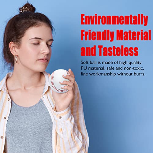 Soft Baseballs 12 Pack, Tball Balls 9 Inch For Kids Youth, Teeball Safety Baseball For Catching, Throwing, Pitching, Hitting, Batting Practice #TOP5