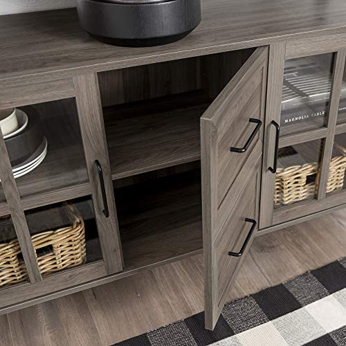 image for Walker Edison Furniture Company Industrial 3-Door Buffet Sideboard for