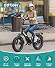 Gotrax R3 20"*4" Folding Electric Bike with 70 Miles (Pedal-assist1) by 48V Battery, 20Mph Power by 500W, LCD Display and 5 Pedal-Assist Levels, 7-Speed&Front Shock Absorber for Off-Road Bicycle White #1