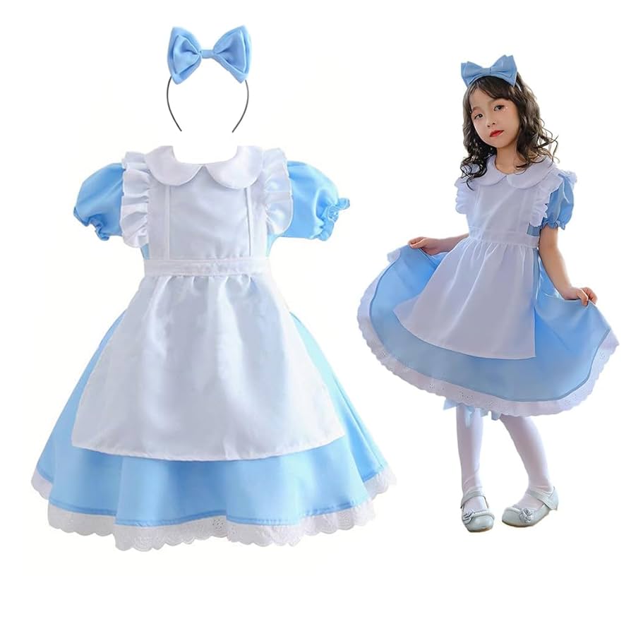 不思議の国のアリス コスプレ衣装 仮装 KISS製 水色 メイド服 ハロウィン 不思議の国のアリス コスプレ衣装 仮装 KISS製 水色 メイド服