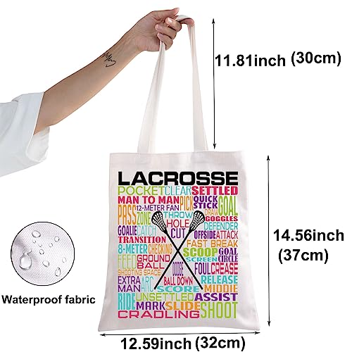 Bolso tote jugador Lacrosse LAX regalos Lacrosse miniatura 3