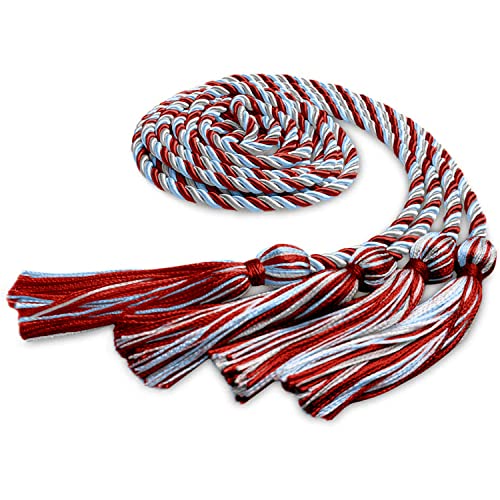 Image of Endea Graduation Double Honor Cord Three-Color (Red /Light Blue /White)