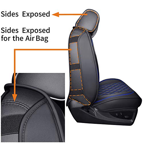 Image of Chevy Silverado GMC Sierra 2 Front Seat Covers 2007-2026 1500 2500HD 3500HD