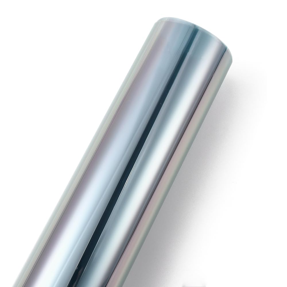 XhuangTech Film teinté pour fenêtre de voiture - 75 % VLT caméléon bleu rose - 99 % anti UV - Rejet de la chaleur - Film solaire teinté pour pare-brise/fenêtre latérale (0,75 x 3 m)