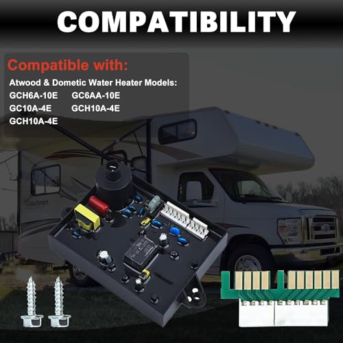 Image of USTAR 91365 RV Water Heater Control Circuit Board Compatible with Atwood Water Heater 93305, 91365, 91346, 93851, GCH6A-10E, GC6AA-10E, GC10A-4E, GCH10A-4E