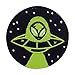 Alien im Ufo okrągła łatka do naprasowania | Weltall Patches, Weltall Bügelpatch, naprasowanka, Nasa do naszycia, Finally Home