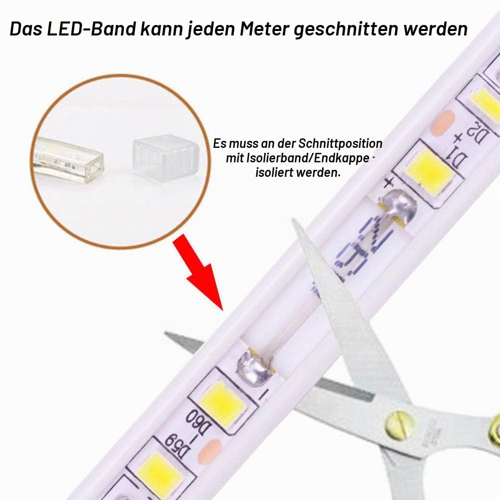 pcning 220V 230V IP67 LED Streifen 6M 3000K Warmweiss Flexibler Band SMD 5730 120 led/m Outdoor and Indoor Strip Light (Warmweiss, 6)