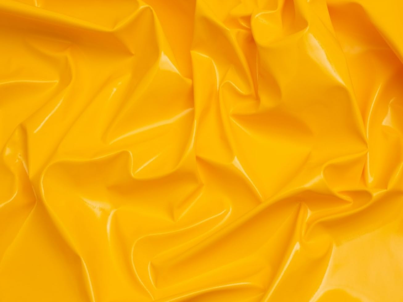 Minerva Yellow Core Range Glossy Pvc Vinyl Fabric - Medium Weight & Suitable For Bag Making, Dressmaking, Upholstery - Approx Width: 140Cm / 56" - Sold Per Metre