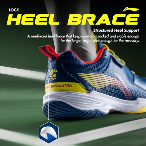Image of Li-Ning All Round Non Marking Badminton Shoes | All Indoor Sports | Lightweight, Breathable, Grippy & Durable | High Rebound Cushioning | Stable Heel Support