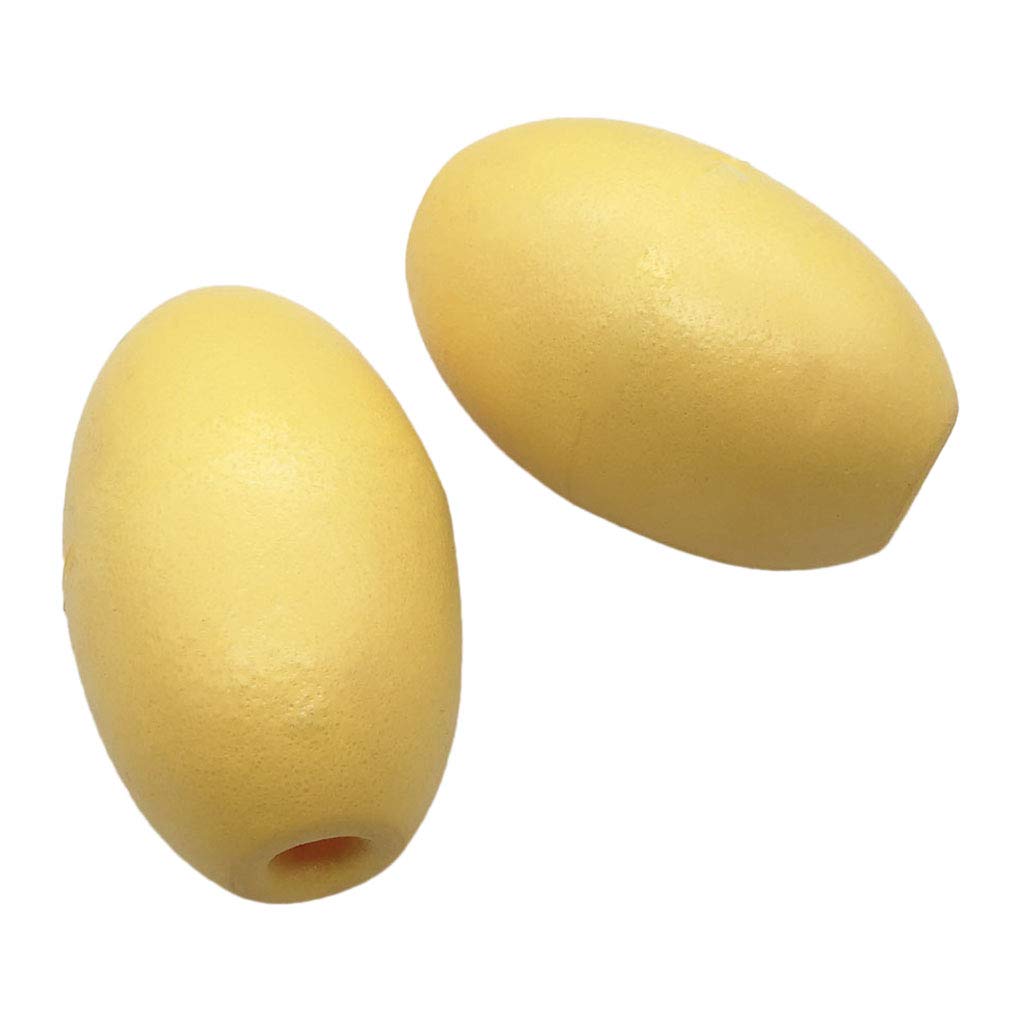 Fenteer 2 Pièces Ancre De Kayak Flotteur Corde Bouée Lancer Ligne Accessoires Flottants Couleur Jaune - 9,5x6,2 cm