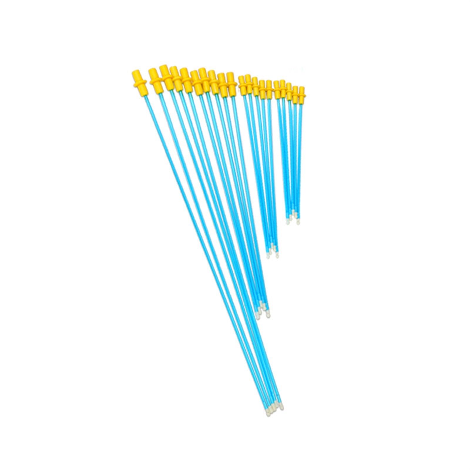 HSATC 10-100pcs Disposable Artificial Insemination Catheters Rods Breeding Tubes Soft Rubber Canine Semen Catheter For Dog (15cm-40cm) (Color : 15cm, Size : 10pc)