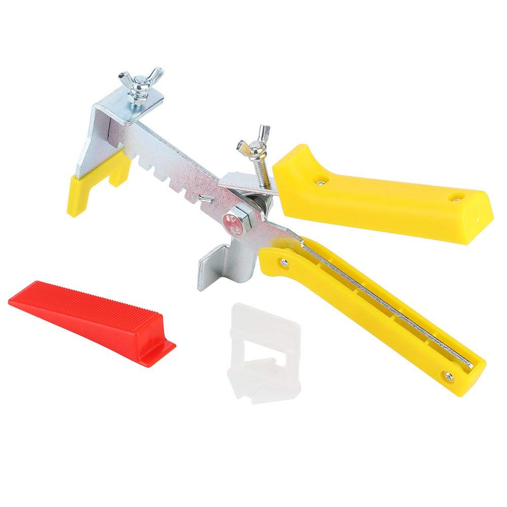Sistema di livellamento per piastrelle in plastica per pareti a pavimento Strumenti 600 x clip + 200 x cunei + 1 x pinze