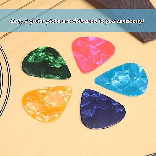 KKmoon 4 pcs 60 MM de Alta De Aço Inoxidável/Guitarra De Vidro Desliza Bares + 3 Picaretas Da Guitar