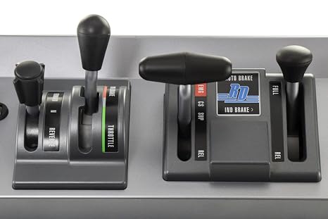 RailDriver USB Desktop Train Cab Controller, Drive your Train with realistic throttle, brake, reverser, and switch controls. (Windows PC)