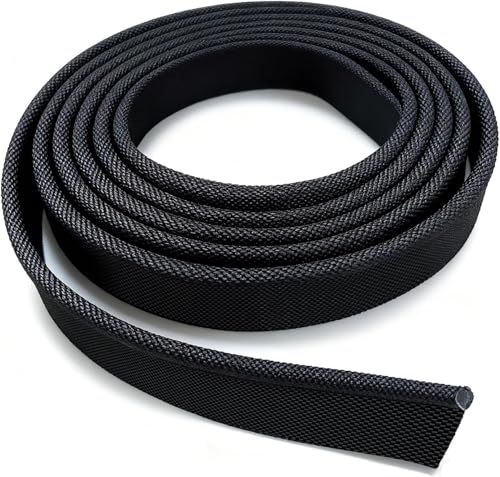 3 Meters Awning Rail Piping 8mm Double Flap Kador Black Solid PVC Core Awning Rail Beading for All Motorhome/Camping//Awnings/Tents
