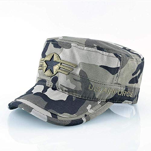 BDDLMM Ejército Tactical Caps Hombres Mujeres Gorra de béisbol de los Estados Unidos Sombreros de camuflaje Camo de caza al aire libre plano